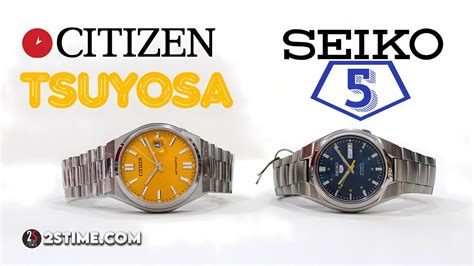 citizen tsuyosa vs seiko 5